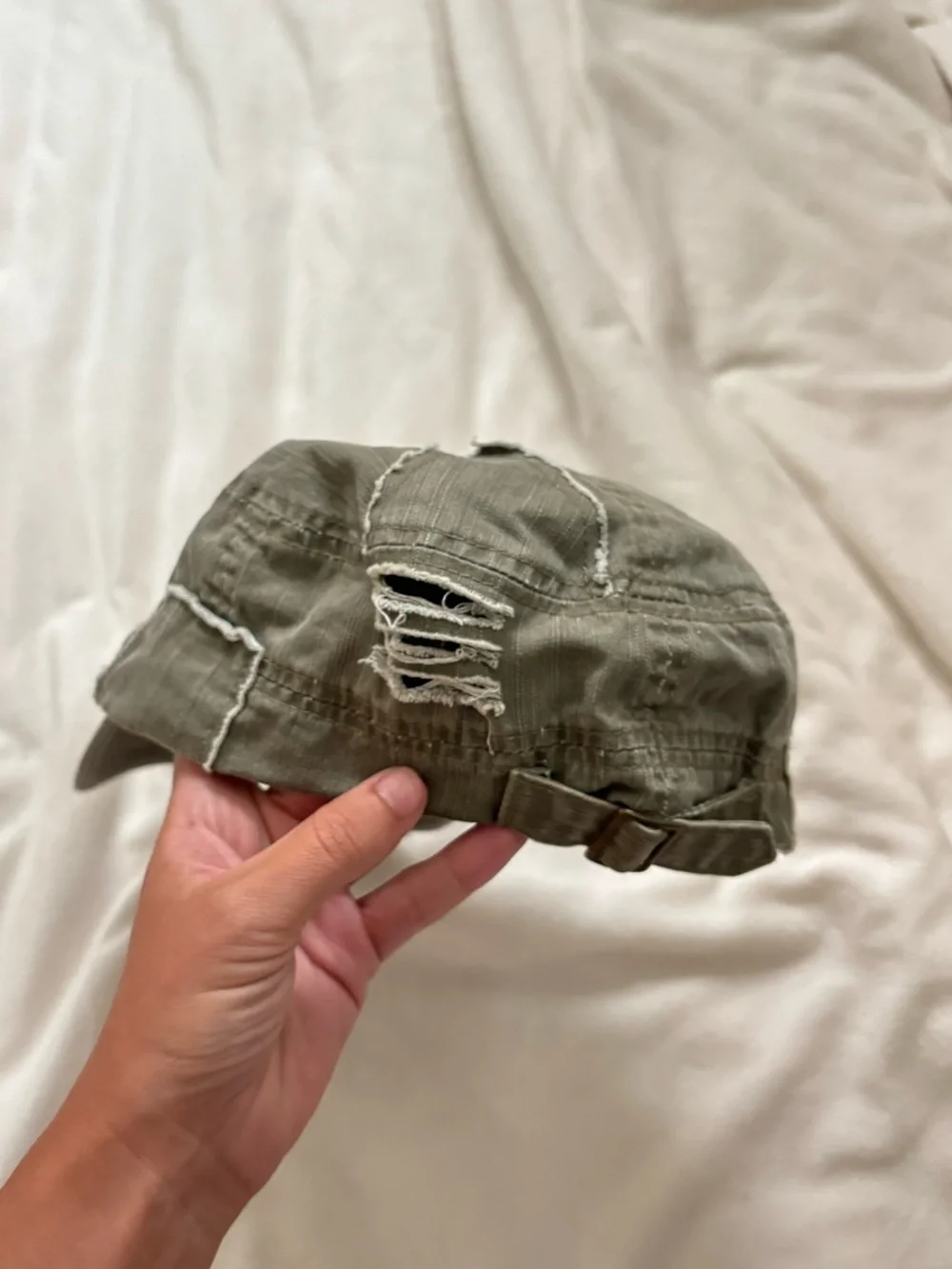 Vintage Y2K Military Cadet 'I ♥ My Soldier' Cap